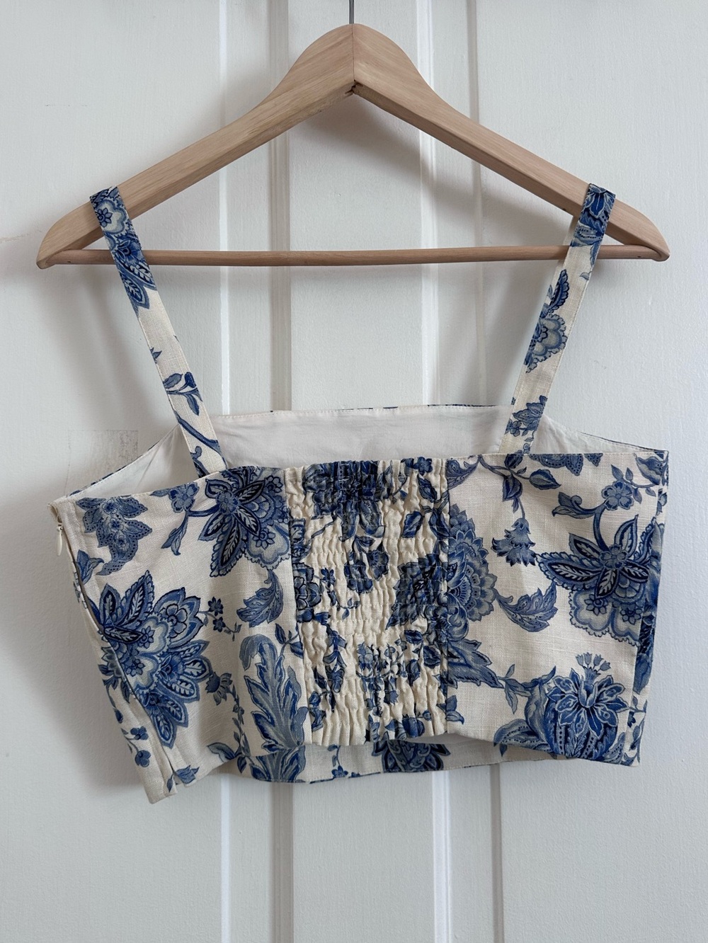 Sezane Soelle Skirt Ava Top Maddalena Print Set Linen Cotton Size 36/38 4/6 - Picture 10 of 12